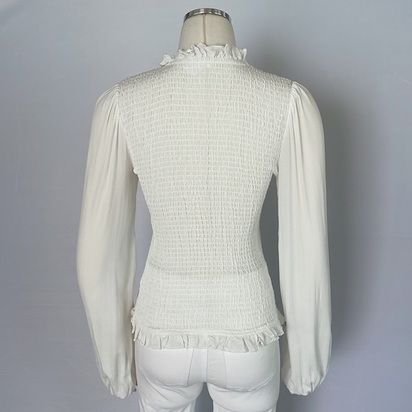 Venus Elastic Bodice Top White Size Small - Picture 8 of 9